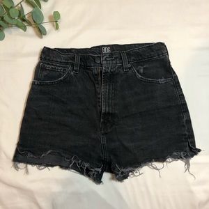 BDG urban outfitters black girlfriend high rise jean shorts, 27